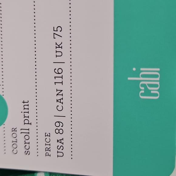 NWT CAbi Scroll Top - Picture 10 of 10